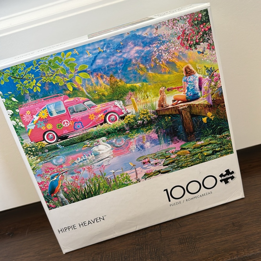Hippie Heaven 1000 Piece Jigsaw Puzzle Buffalo Summer Travel‎ Outdoors Flowers